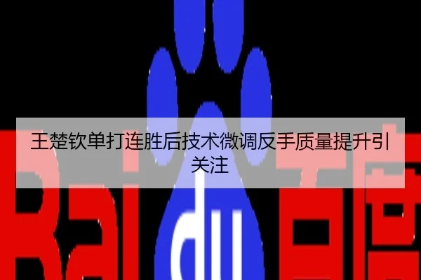 王楚钦单打连胜后技术微调反手质量提升引关注